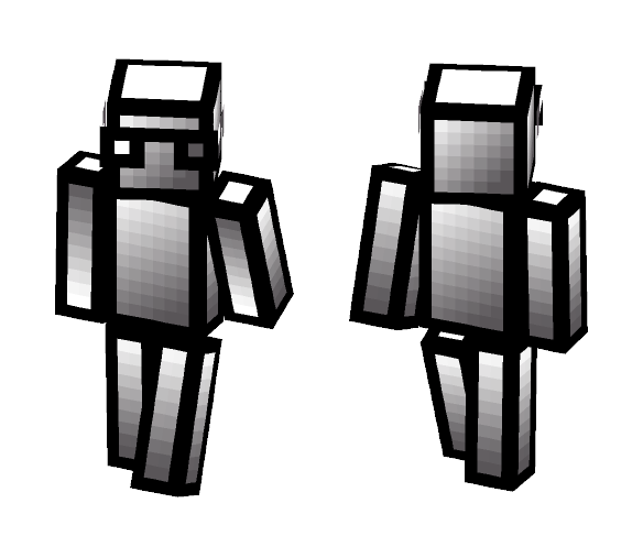 Gray and White Boxman - Other Minecraft Skins - image 1