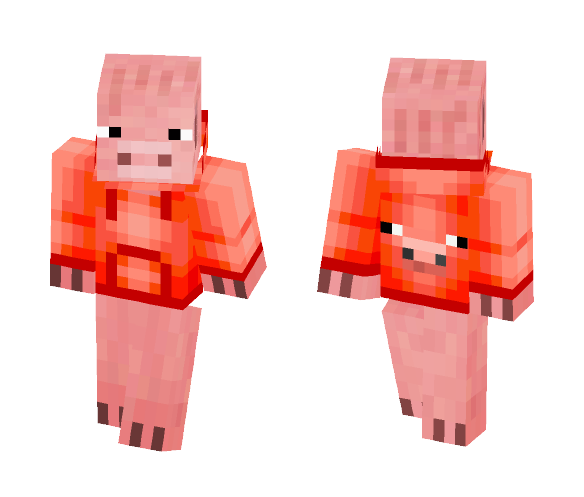Pig in Hoodie - Male Minecraft Skins - image 1