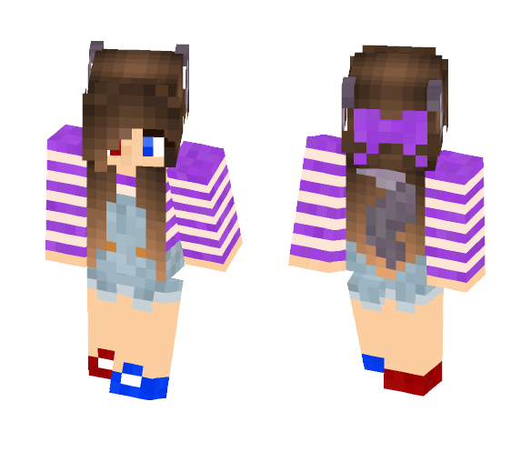Alexia with Overalls - Female Minecraft Skins - image 1