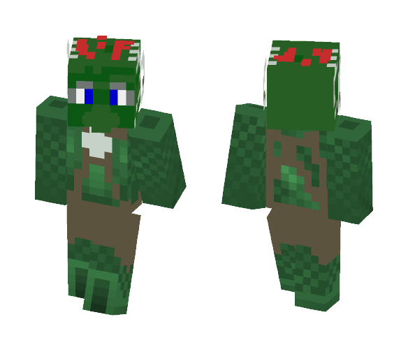 Skyrim Argonian Male (Hide Armor) - Male Minecraft Skins - image 1