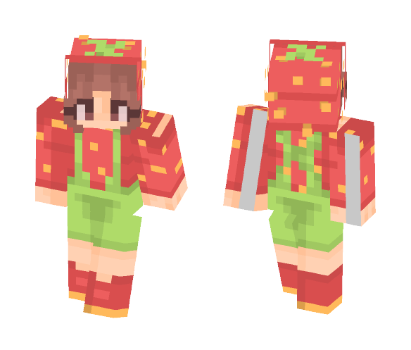 I love strawberries. - Female Minecraft Skins - image 1