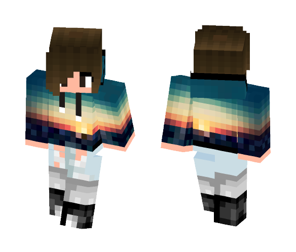 ~{Sunset Hoodie}~ - Female Minecraft Skins - image 1