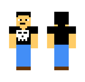 Boy in a Skull Shirt - Boy Minecraft Skins - image 2