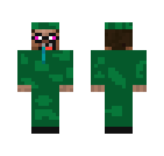 Drooling Military Man - Male Minecraft Skins - image 2