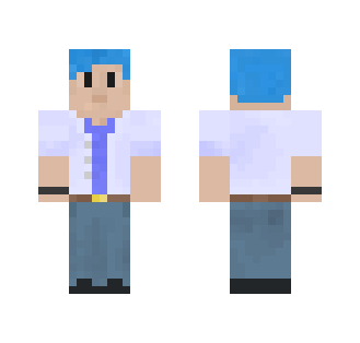 Cool Blue Haired Teen - Male Minecraft Skins - image 2