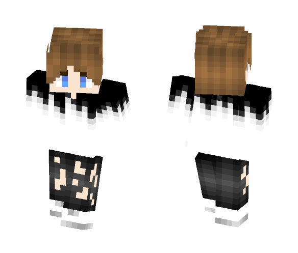 boy black and white - Boy Minecraft Skins - image 1