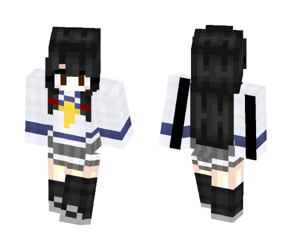 Kagerou-class Destroyer - Isokaze - Female Minecraft Skins - image 1