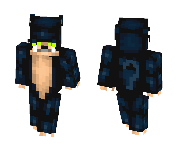 Blue panther (better in 3D) - Interchangeable Minecraft Skins - image 1
