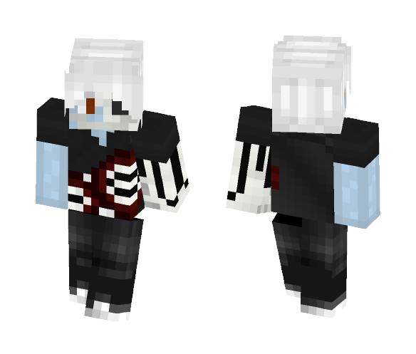 Silver Haired Undead Boy - Boy Minecraft Skins - image 1