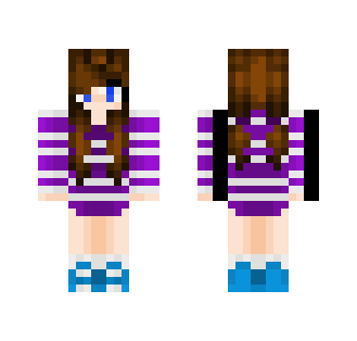 Purple Sweaterrr | Hamyy - Female Minecraft Skins - image 2