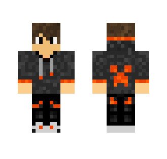 Orange hood boy - Boy Minecraft Skins - image 2