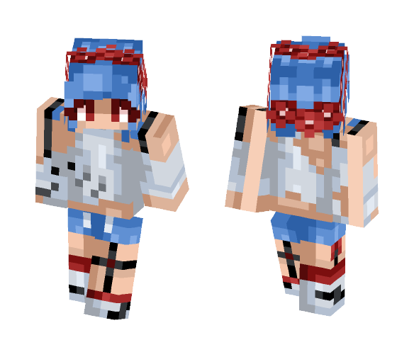 Shark Attack - Female Minecraft Skins - image 1