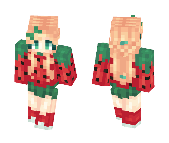 Ali the Strawberry Girl - Girl Minecraft Skins - image 1
