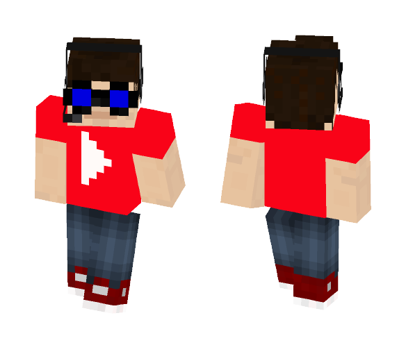 YouTube channel skin - Male Minecraft Skins - image 1