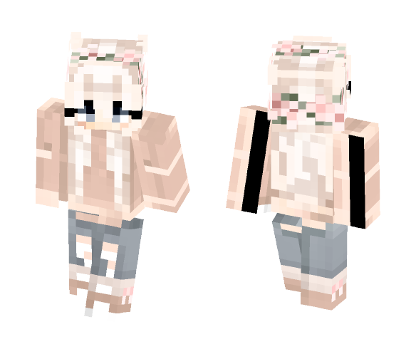 Cute flower girl - Cute Girls Minecraft Skins - image 1