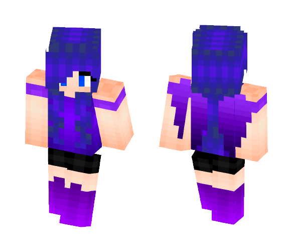 Purple Angel - Female Minecraft Skins - image 1