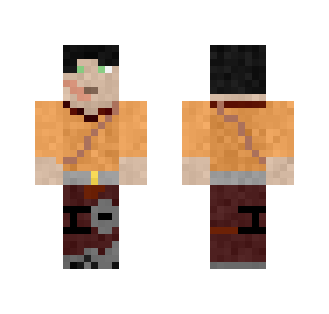 Medieval Orange Tunic Villager - Male Minecraft Skins - image 2