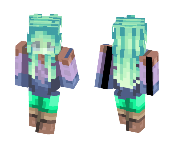 Color Madness Girl - Girl Minecraft Skins - image 1