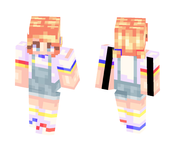 Red, blue and yellow. - Female Minecraft Skins - image 1