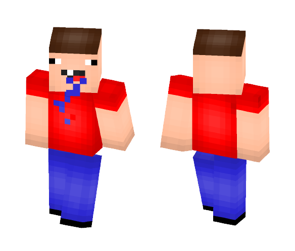 A Noob w/ Drool - Male Minecraft Skins - image 1