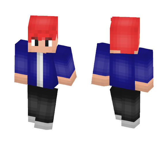 Red Hair Guy w/ Blue Jacket - Male Minecraft Skins - image 1. Download Free...