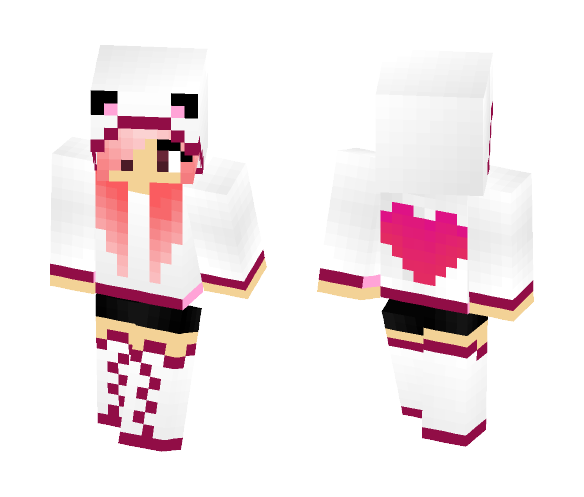 Strawberry Panda Girl - Girl Minecraft Skins - image 1