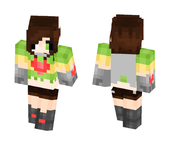 TaleTwist Chara (True heroine) - Female Minecraft Skins - image 1