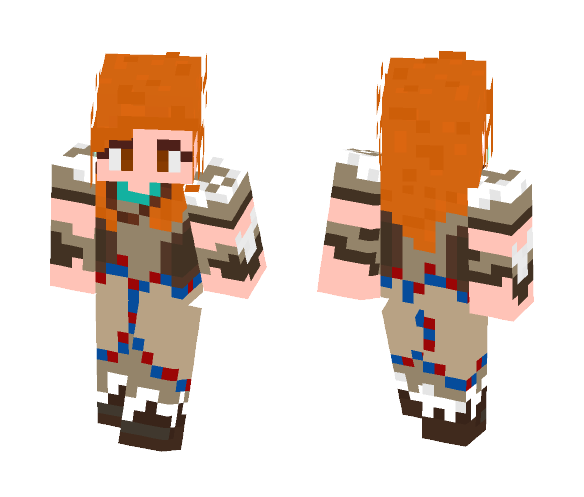 Aloy - Nora Brave/ Outcast Outfit - Female Minecraft Skins - image 1