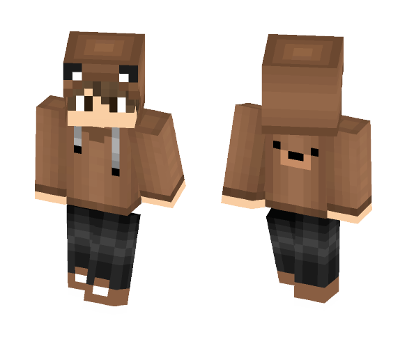 Dirty Blond Bear Costume - Male Minecraft Skins - image 1