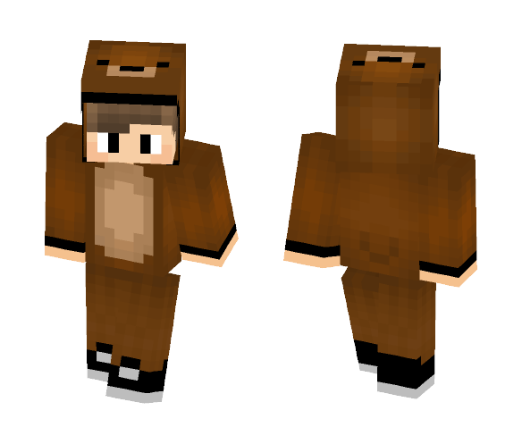 Blond Bear Costume - Male Minecraft Skins - image 1