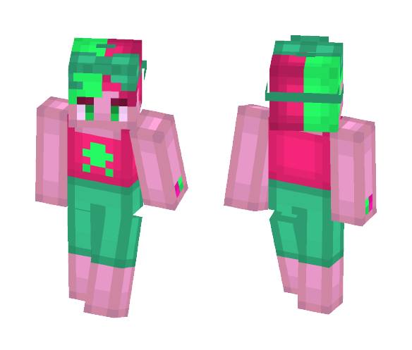 Watermelon Tourmaline (OC) - Male Minecraft Skins - image 1