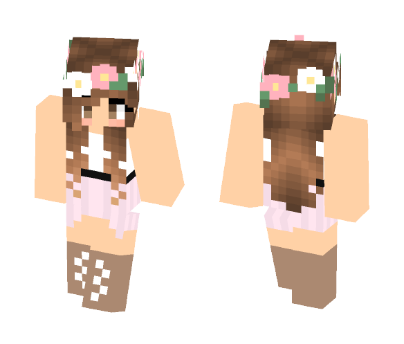 Brown Hair Girl - Color Haired Girls Minecraft Skins - image 1. Download .....
