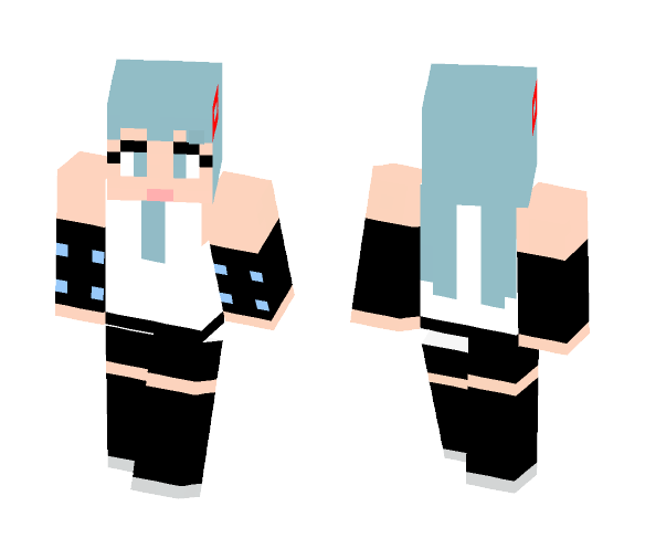 Miku v3 and v4x design - Female Minecraft Skins - image 1