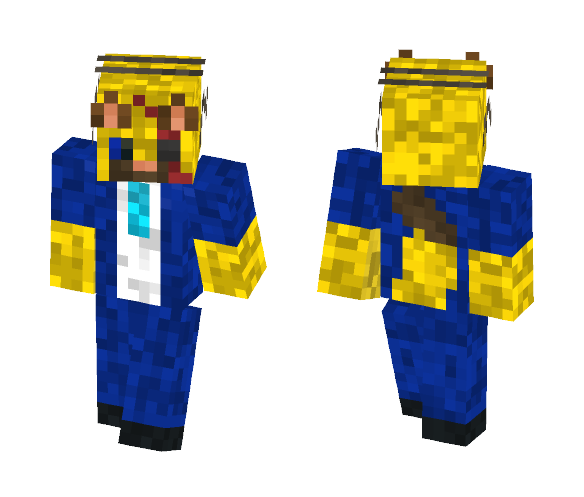Old Homer as a Cat - Cat Minecraft Skins - image 1