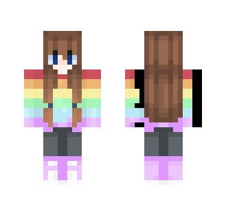 Rainbow :D - Female Minecraft Skins - image 2