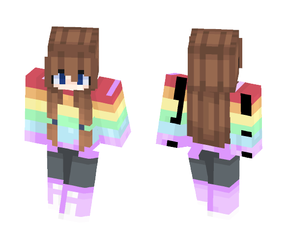 Rainbow :D - Female Minecraft Skins - image 1
