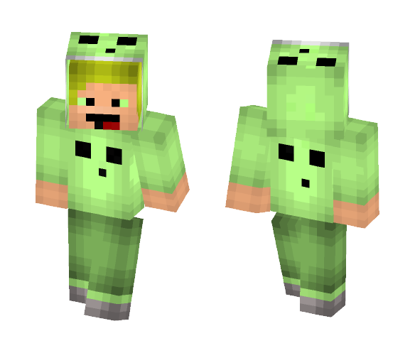 Slime Guy Hoodie - Male Minecraft Skins - image 1