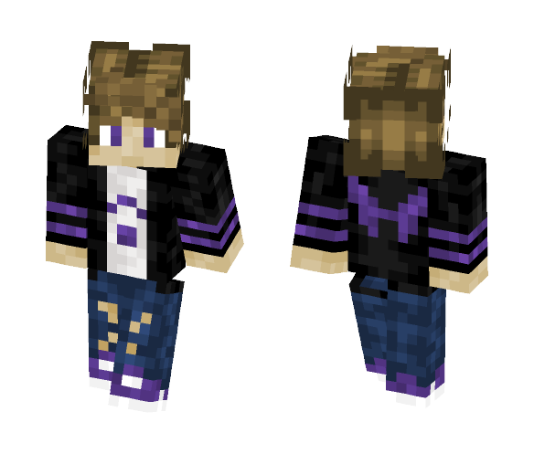 Purp Gang - Male Minecraft Skins - image 1