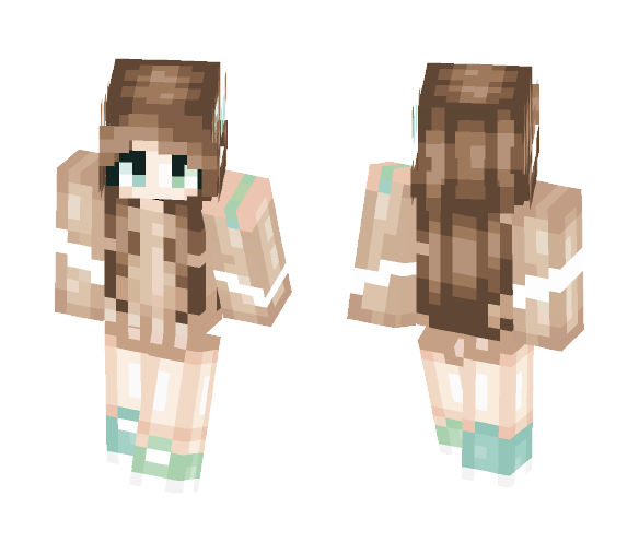 Blue And Teal ~ Shoςκα - Female Minecraft Skins - image 1