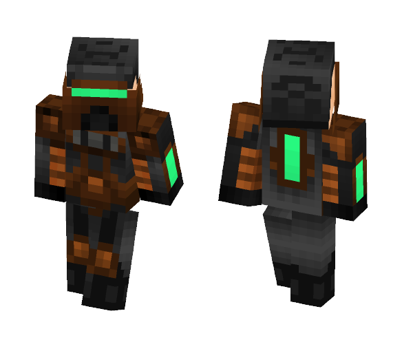 CloudyArmy Template - Male Minecraft Skins - image 1