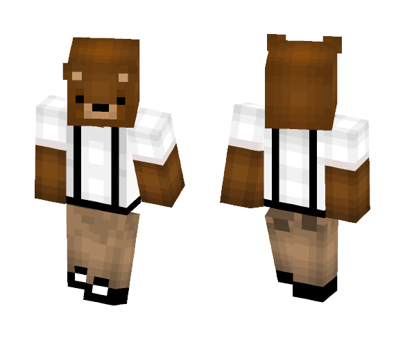 Nerd Bear - Male Minecraft Skins - image 1