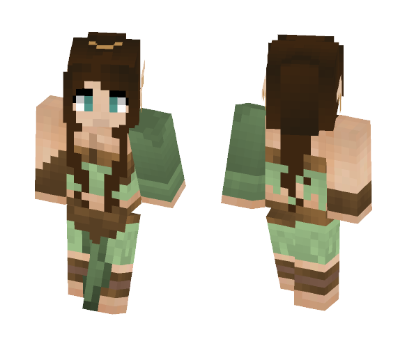 Wood Elf Girl - Girl Minecraft Skins - image 1. Download Free Wood Elf Girl...