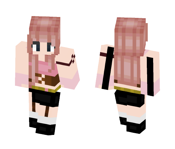 Nashi Dragneel (Fairy Tail) - Female Minecraft Skins - image 1