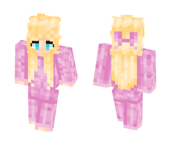 Pink Pajamas Girl - Girl Minecraft Skins - image 1