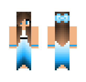 blue dress girl - Girl Minecraft Skins - image 2