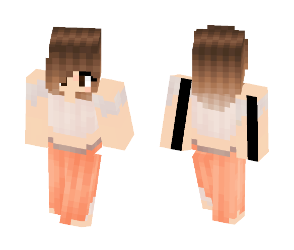 Peach dress - Female Minecraft Skins - image 1