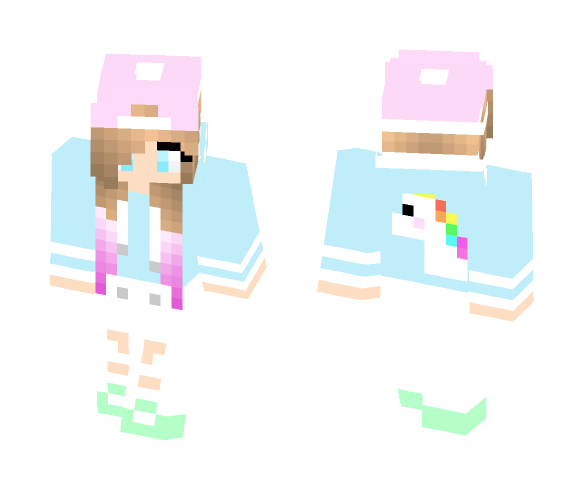 unicorne girl - Girl Minecraft Skins - image 1