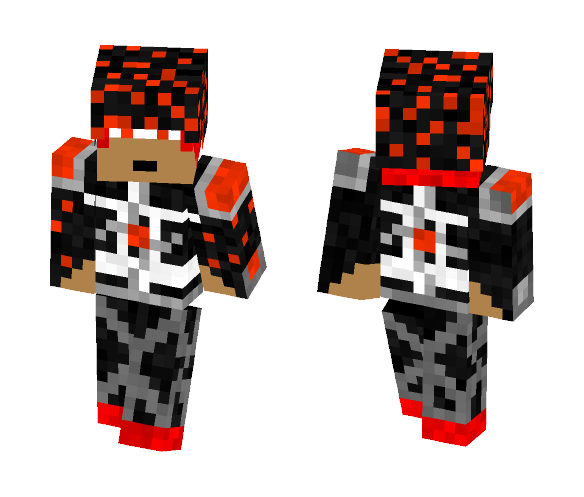 Cyborg Lava Assassin - Male Minecraft Skins - image 1