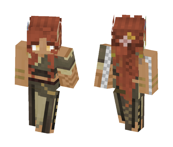 Wood Elven Lass - Female Minecraft Skins - image 1