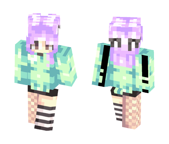 Minty Purple [Request] - Female Minecraft Skins - image 1